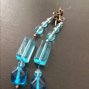 Long Blue earrings